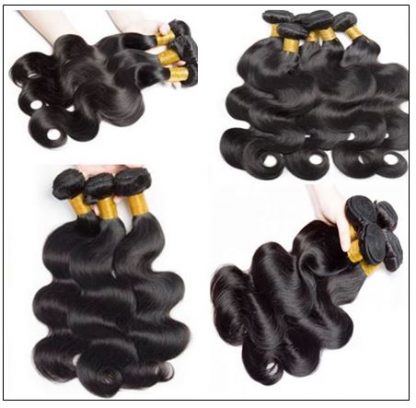 Indian body wave hair weft with closure img 4