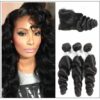 Malaysian Good Quality 3pcs Loose Wave Hair With Lace Closure img-min