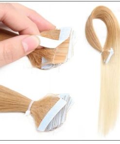 Ombre Straight Tape In Hair Extensions T27-613 100% Virgin Hair IMG 3-min