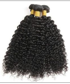 Peruvian Jerry Curly Hair 3 Bundles With Lace Closure img 3-min
