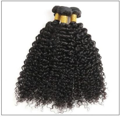 Peruvian Jerry Curly Hair 3 Bundles With Lace Closure img 3-min