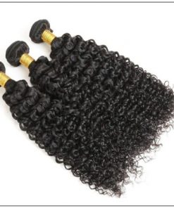 Peruvian Jerry Curly Hair 3 Bundles With Lace Closure img 4 min