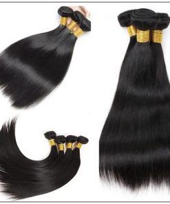 Straight Human Hair Super Thin Skin PU Closure Pieces Natural Black 4x4 Pu Silk Top Closure Free Part Hair Closure img 4-min