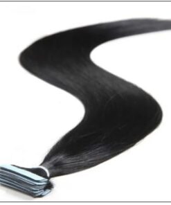 Straight Tape In Hair Extensions #1 Jet Black 100% Virgin Hair IMG 3-min