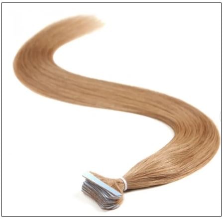 Straight Tape In Hair Extensions 12 Light Brown 100 Virgin Hair IMG 4 min 1