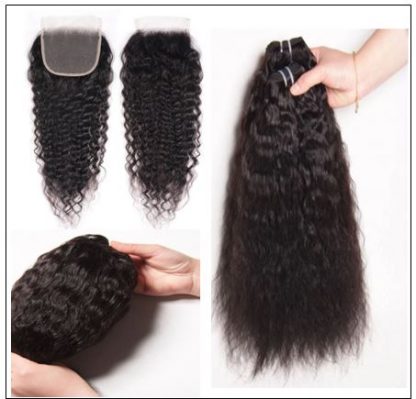 Super Wave Weaving With Closure 4x4 Swiss Lace Closure Free Part Brazilian Hair Closure img 3-min