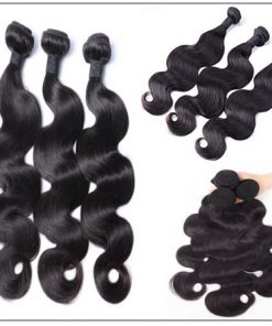 Unprocessed frontal lace closure with 3pcs bodywave virgin hair bundles img 4