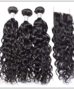 virgin+peruvian water wave 3 bundles product with lace closure img 2-min