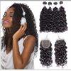 virgin+peruvian water wave 3 bundles product with lace closure img-min