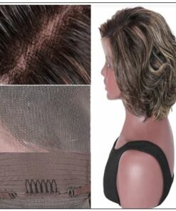 13x4 Lace Front Human Hair Wig Highlight Wavy Bob 8 Inch Free Part Short Bob Lace Front Wigs for Women 2-min