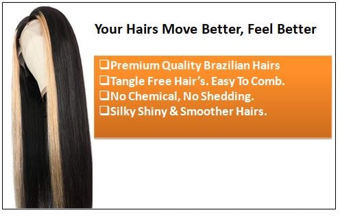 13×4 Lace Front Human Hair Wigs 8-24 Inch Straight Highlight Hair Straight Hair Wig 1-min brazilian virgin hair body wave