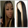 13x4 Lace Front Human Hair Wigs 8-24 Inch Straight Highlight Hair Straight Hair Wig img-min