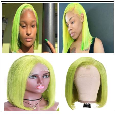 13x4 Straight Bob Lace Front Wig 150% Density Pre Plucked Lace Front Human Hair Human Hair Wigs With Baby Hair For Black Women 3-min