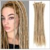 24# Sand Color Synthetic Dreadlocks Crochet Braids Dreads img-min