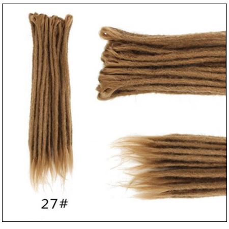 #27 Dark Blonde Hair Synthetic Dreads Crochet Braids 2