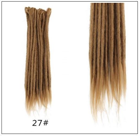 27 Dark Blonde Hair Synthetic Dreads Crochet Braids 3