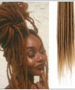 #27 Dark Blonde Hair Synthetic Dreads Crochet Braids 4