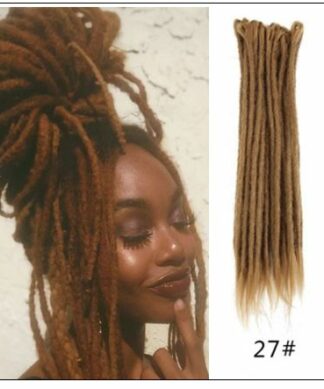 #27 Dark Blonde Hair Synthetic Dreads Crochet Braids img