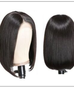 4x4 Lace Closure Wig Natural Black Human Hair Bob Wigs For Sale Affordable Short Human Hair Wigs img 4-min