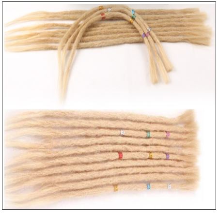 613 Blonde Dreads Long Dreadlock Human Hair Crochet Extensions