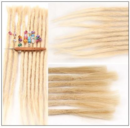 613 Color Human Hair Dreadlock Extensions Long Dreadlocks 3-min