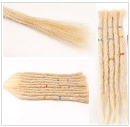 613 Color Human Hair Dreadlock Extensions Long Dreadlocks3 min