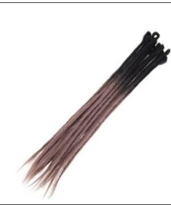 Black and Ash Brown 2-33 Color Crochet Braids With Synthetic Hair Dreadlocks 2-min