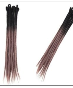 Black and Ash Brown 2-33 Color Crochet Braids With Synthetic Hair Dreadlocks 4-min