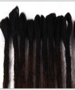 Black and Brown 2-6 Dreadlocks Extensions Synthetic Hair Faux Locs 100% Handmade2-min