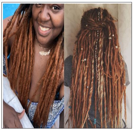 Black and Brown 2-6 Dreadlocks Extensions Synthetic Hair Faux Locs 100% Handmade4-min