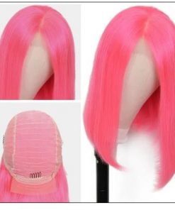 Bob Wigs 8 14 Inch Pink Lace Front Wigs 4 min