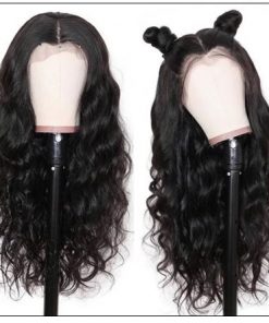 Body Wave Lace Front Wig 150 Density Lace Front Human Hair Wigs T Part Wigs Natural Black Color 2