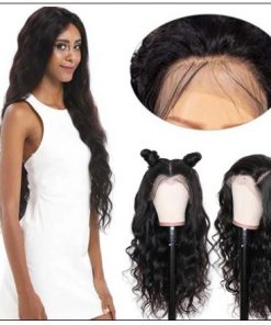 Body Wave Wig Lace Part Wig 150% Density Middle Part With Baby Hair Realistic Human Hair Wigs 2-min