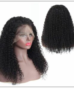 Brazilian Natural Pre-plucked Long Curly Lace Front Wig 100% Human Hair 3-min