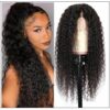 Brazilian Natural Pre-plucked Long Curly Lace Front Wig 100% Human Hair img-min