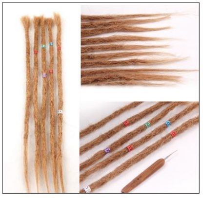 Dreadlock Extensions Color 27 Dyed Dreads Dreadlock Styles 2-min