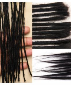 Dreadlock Extensions Human Hair 1# Hair Color Hairstyles 2-min