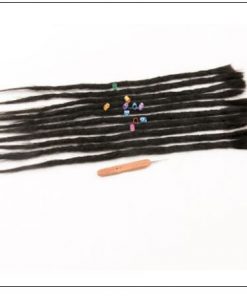 Dreadlock Extensions Human Hair 1# Hair Color Hairstyles 3-min