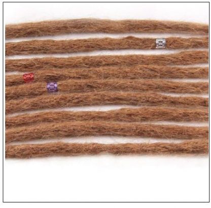 Dreadlock Extensions Human Hair 27 Light Brown Dyed Dreads 3