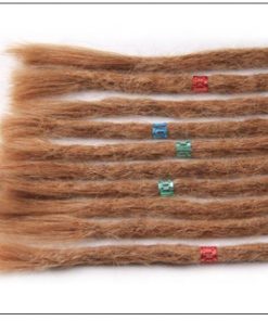 Dreadlock Extensions Human Hair 27 Light Brown Dyed Dreads 4
