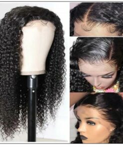HD Transparent Lace Wig Jerry Curly 5x5 Closure Wigs img 4-min