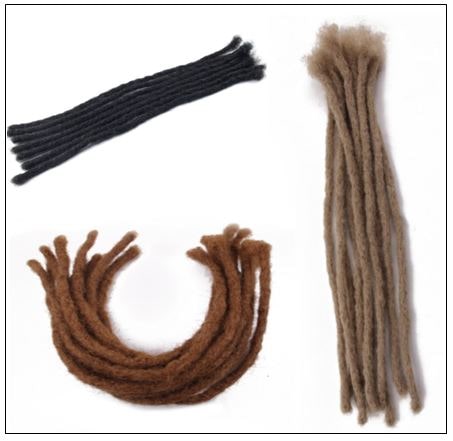 Medium Dreadlocks Extensions For Men and Women Synthetic Hair 5 Colors 2-min