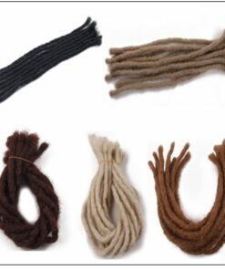 Medium Dreadlocks Extensions For Men and Women Synthetic Hair 5 Colors 4-min