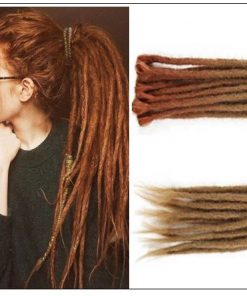 Ombre Brown 2-13 Synthetic Dreadlocks Extensions Reggae Hair 3-min