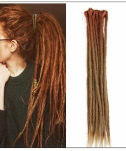 Ombre Brown 2-13 Synthetic Dreadlocks Extensions Reggae Hair img-min
