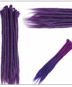 Ombre Purple 2-21 Crochet Braids Dreadlock Extensions With Synthetic Hair 2-min
