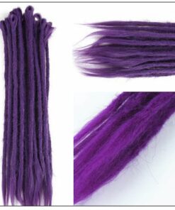 Ombre Purple 2-21 Crochet Braids Dreadlock Extensions With Synthetic Hair 4-min