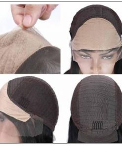 Pre Made Glueless Fake Scalp Lace Frontal Straight Wig Silky Straight Natural Black Hair Wigs With Baby Hair 12-26 Inch 2-min