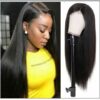 Pre Made Glueless Fake Scalp Lace Frontal Straight Wig Silky Straight Natural Black Hair Wigs With Baby Hair 12-26 Inch img-min