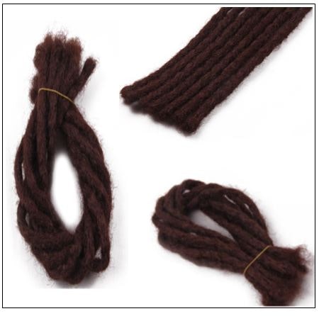 Soft Dread Crochet Hair Dreadlocks Extensions Synthetic Hair Color 33# img 3-min